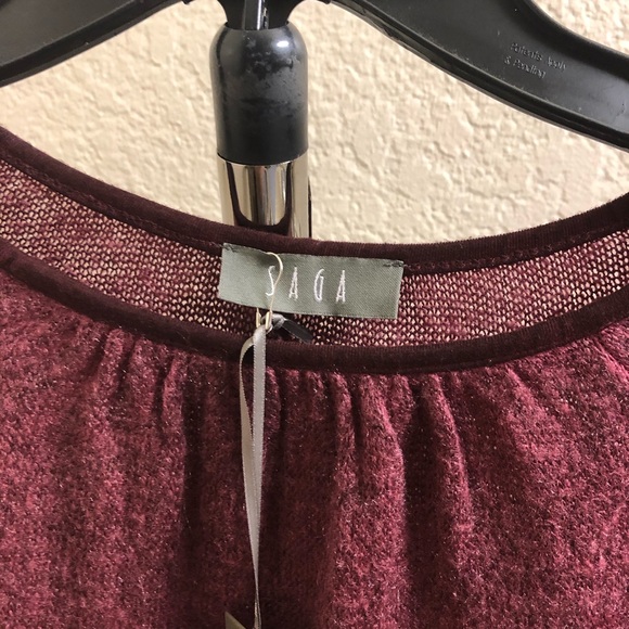 Saga Burgundy sweater - Picture 3 of 12